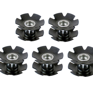 Écrou étoile M6/M8 de haute qualité pour fourche de vélo de montagne 1/4 "-20 Insert de tube fileté à Double ressort Conception de tournesol <span class=keywords><strong>Prix</strong></span> favorable - Product Image 2