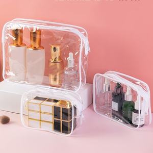 Trousse de Toilette Femme Imperméable avec Fermeture Éclair, Sac de Rangement Transparent pour Cosmétiques, Étui à Maquillage – Vente en Gros - Product Image 5