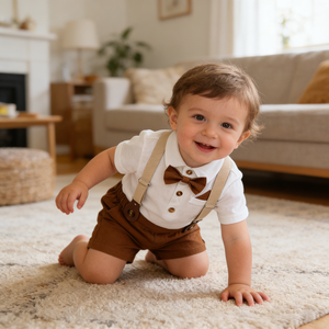 Conjuntos de Ropa de Verano 2026 para Bebés, Conjunto de Ropa Formal de Manga Corta para Bebés Recién Nacidos, Trajes de Algodón para Bebés Niñas, Conjuntos para Niños Pequeños - Product Image 1