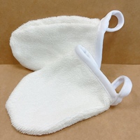 Tampons démaquillants en fibre de bambou, tampons de poche en microfibre, gants de nettoyage du visage lavables, lingettes en tissu