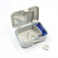Caixa retentora dental espelho caixa, denture, caixa de banho com escova, venda imperdível