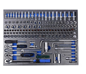 Ensemble d'outils de mécanique professionnels de 424 pièces avec clés à douilles hexagonales, kit complet d'outils de réparation automobile dans une boîte de rangement portable - Product Image 4