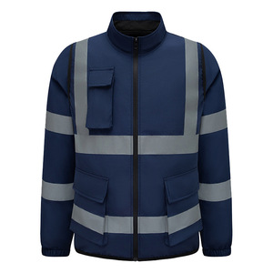 Bán hàng trực tiếp khả năng hiển thị cao dài tay điều hòa không khí vest của nam giới & phụ nữ phản quang làm việc quần áo xây dựng bảo hộ lao động - Product Image 1