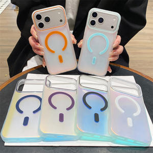 Funda Magnética IMD con Degradado Láser Colorido para Apple iPhone 17 Pro Max, Funda Mate para 17/15/14/13 - Product Image 1