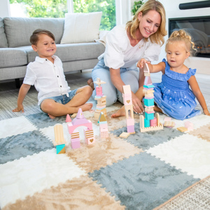 Màu sắc kết hợp Câu Đố sang trọng bọt sàn mat-khâu thảm sàn Mat EVA bọt phòng ngủ phòng khách bò mat, chia Doanh mềm - Product Image 2