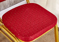 Chaises empilables en tissu pour la restauration, les mariages, les banquets, les conférences, les auditoriums, les hôtels et la location en gros