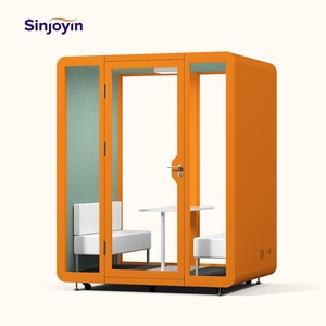 Cabina per Riunioni da Ufficio Modulare Insonorizzata Personalizzabile per Più Persone, Pod Acustico per Ufficio - Product Image 2
