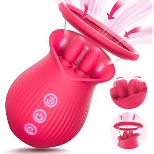 Nuevo Juguete Sexual Transfronterizo para Adultos para Mujer con Fuerte Succión y Estimulación Vaginal Vibrador para Lamer la Lengua Masturbador - Product Image 3
