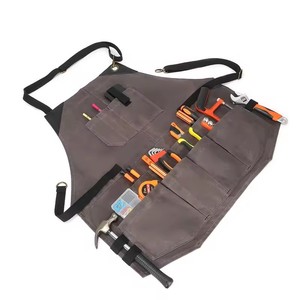 ผ้ากันเปื้อนเครื่องมือหลายกระเป๋ากันน้ำผ้าใบหนา - Product Image 4