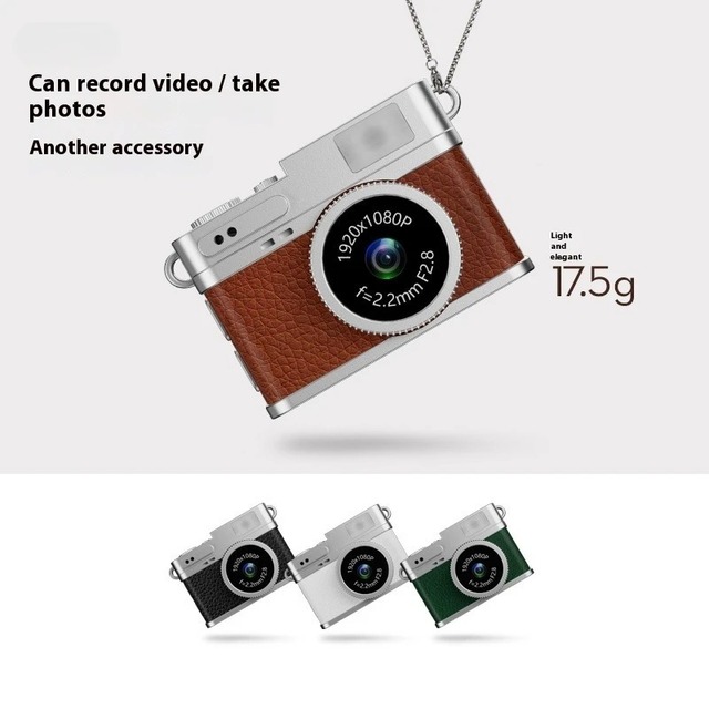 Retro Mini Digital Camera for Student Group High Definition Campus Life with CMOS Imaging Sensor Capable Photo Video Recording