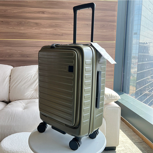 20 "24" 28 "poche avant moderne multi-fonctionnel léger <span class=keywords><strong>extensible</strong></span> fermeture éclair PC voyage ordinateur portable <span class=keywords><strong>cabine</strong></span> <span class=keywords><strong>valise</strong></span> à bagages - Product Image 3