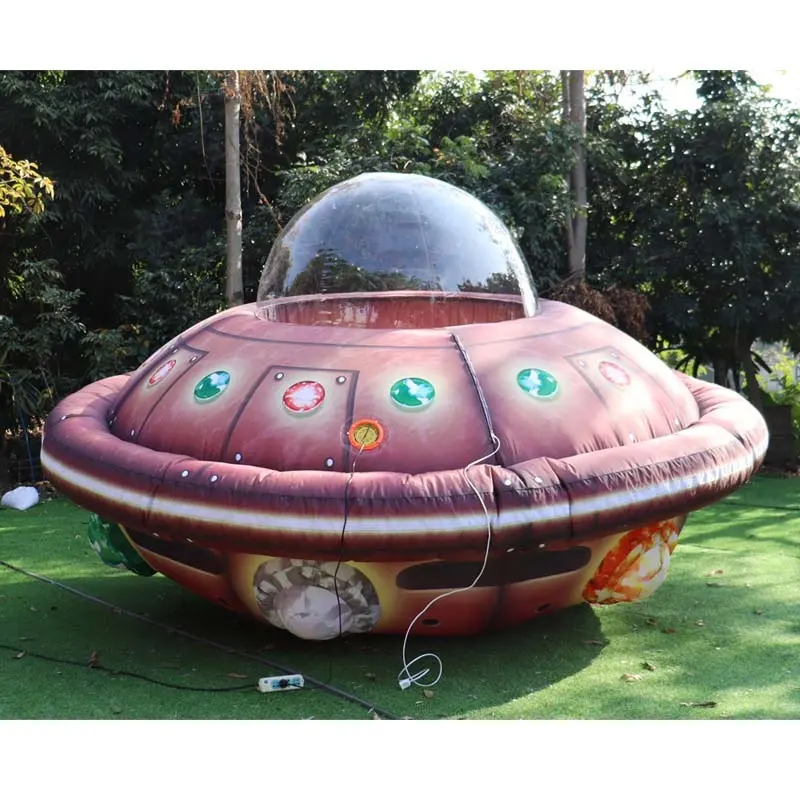 거대한 팽창식 UFO 공기 풍선 사건 광고를 위한 팽창식 비행 접시 UFO 우주선