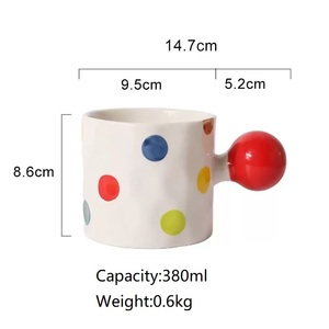 Taza de Café Divertida con Corazón Rojo para Parejas, Taza de Porcelana Personalizada, Taza de Cerámica para Mate - Product Image 6