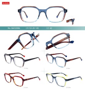 Montures <span class=keywords><strong>de</strong></span> lunettes en acétate pleine monture <span class=keywords><strong>de</strong></span> luxe <span class=keywords><strong>de</strong></span> créateur italien, légères, pour visage en diamant, pour femmes et hommes, lunettes d'ordinateur, vente en gros - Product Image 2