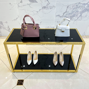 Custom 2 strati di <span class=keywords><strong>abbigliamento</strong></span> Display da tavolo al dettaglio scarpe e borse da esposizione per negozio di <span class=keywords><strong>abbigliamento</strong></span> - Product Image 3