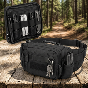 Everyday Carry <b>Tool</b> Organizer <b>Pouch</b> Modular Waist Pack Compact Utility Bag Rugged 1000D Nylon Daily <b>Belt</b> Loop Carrier EDC Bags - Product Image 3
