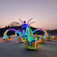 Manège Thème Fête Foraine : Grand Équipement d'Attraction Rotatif d'Extérieur, Manège Poulpe Géant 40 Places à Vendre