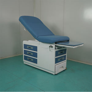 Kursi Obstetri Diagnostik dan Tempat Periksa Dokter Bersertifikat ISO Operasi Manual Konstruksi Logam untuk Penggunaan Rumah Sakit - Product Image 4