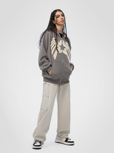 Sudadera con Capucha de Invierno de Alta Calidad, 300 g/m², 100 % Algodón, con Cierre y Estampado de Letras - Product Image 5