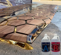 Fabricant de résine époxy liquide DLD Résine époxy anti-jaune et haute luminosité Art de table