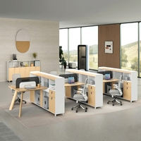 Bureau de direction moderne en bois de luxe, bureau de travail personnalisé avec tiroir et serrure à code pour personnel