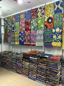 Mode Africaine Cire Dorée Imprimé <span class=keywords><strong>Pagne</strong></span> Coton Tissu <span class=keywords><strong>Pagne</strong></span> Africain 6 Yards Robes pour Femmes Vêtements - Product Image 6