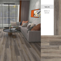 Plancher SPC commercial mat EIR robuste à clipser, aspect bois chêne clair 5 mm, compatible animaux domestiques, pour usage résidentiel familial