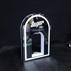 Type Light Acrylic Wine <b>Display</b> <b>Rack</b> With Led Lighting For Bar Ktv Decoration Modern Style - Product Image 4