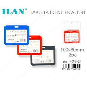 Tessera identificativa ILAN 100x80mm 2 pezzi Personalizzabile Interno - Product Image 3