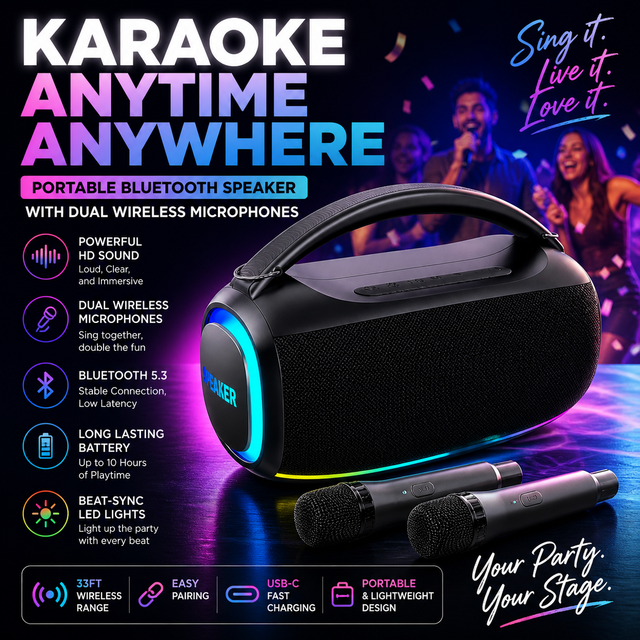 Hot Sale Creative Outdoor Metal 40W Wireless Speaker Audio System Sound Professional Music Radio Box RGB Electronic White Noise