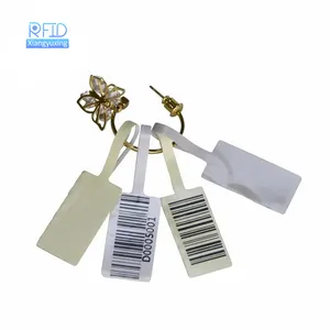 200cm Reading Range Custom Color Printing With Barcode Text Tamper Proof UHF RFID Hang Tag For Jewellery Management