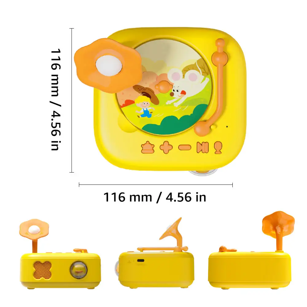 2023 New Record Player Early Education Kids Learning Flash Card Toys Electronic Customizable Language Talking Learning Machine