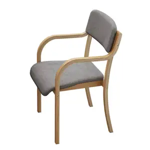 도매 프랑스 고대 스타일 사용자 정의 의자 다시 곡선 단단한 나무 천연 식당 의자