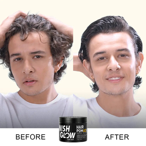 NISHGLOW Base d'eau brillante tenue moyenne Cologne hommes coiffant la cire pour cheveux pommade crème pâte pour OEM - Product Image 5