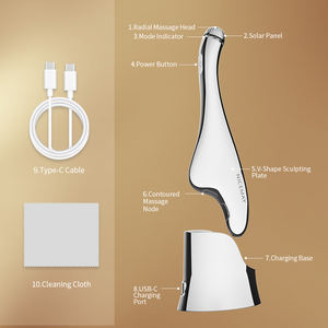 Appareil de massage à grattage personnalisé avec logo gravé au laser, masseur facial 3D de 5,5 cm, rotation à 360°, rouleau manuel en forme de Y pour le lifting du visage - Product Image 5