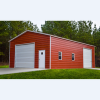 Garage en acier léger standard, rapide et fiable, préfabriqué, durable, multifonctionnel, abri pour voiture en acier léger, mini entrepôt