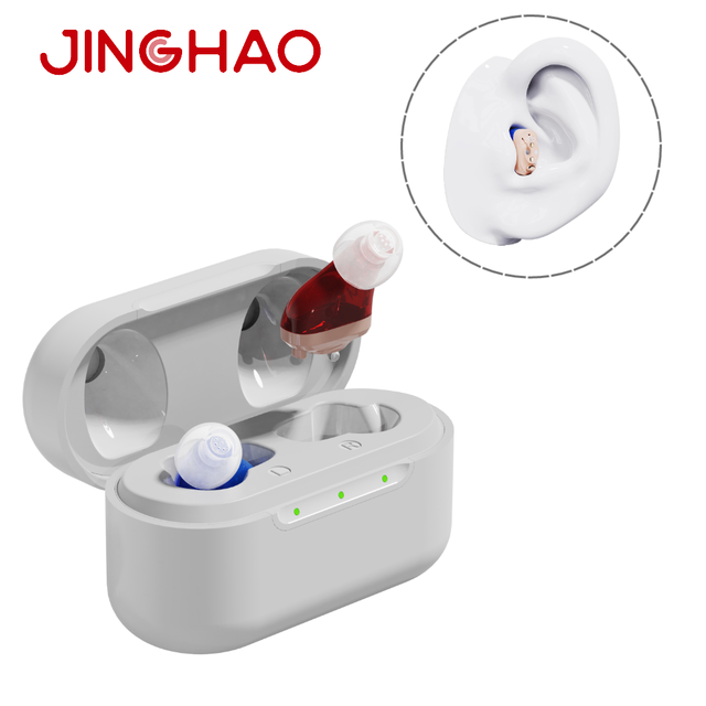 JINGHAO Wholesale Newest Product Shell Ear Amplifier Invisible CIC OTC Hearing Aid Manufacturer