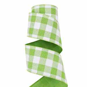 <b>Easter</b> Exclusive Pastel 6.3cm 10Yards Gingham & Solid Wired Burlap <b>Ribbon</b> for <b>Easter</b> Basket gg Hunt Decor Decor - Product Image 2