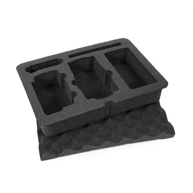 Custom Die Cut EVA Foam Box for Camera Packing Shock Absorbing PU Sponge 18-25Kg/M3 500Pcs Custom Shape Product Packaging