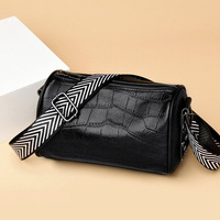 WESTAL – sac à bandoulière large en cuir véritable pour femmes, petit sac messager, sac à main