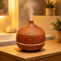 Diffuseur d'huiles essentielles 250 ml en gros, humidificateur, autonomie 8-16h, lumière LED 3 couleurs pour bureau, certifié FCC CE ROHS