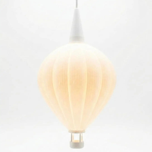 Lámpara <span class=keywords><strong>de</strong></span> <span class=keywords><strong>Noche</strong></span> con Pantalla <span class=keywords><strong>de</strong></span> Plástico con Diseño <span class=keywords><strong>de</strong></span> Globo Aerostático (12 cm), Impresión 3D Blanca, E10 A1, para Habitación Infantil y Sala <span class=keywords><strong>de</strong></span> Estar - Product Image 1