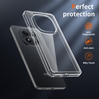 Étui de téléphone portable transparent antichoc en cristal pour Redmi Note 15 Pro 4G, coque en PC