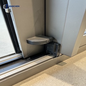<span class=keywords><strong>Porte</strong></span> <span class=keywords><strong>coulissante</strong></span> en aluminium à rupture de pont thermique JINGCHEN, double vitrage insonorisé, verre Low-E, résistant à l'eau et au vent, pour villa - Product Image 4
