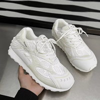 Designer Baskets tendance de haute qualité Chaussures de marche sportives avec fermeture à lacets Amorti et caractéristiques d'augmentation de la hauteur