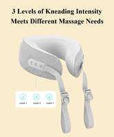 Masseur de cou et de main 5D simulé avec chaleur, oreiller de massage cervical en U à 3 vitesses pour soulager les douleurs aux épaules