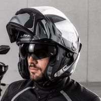 Casque de moto modulaire 91 150, casque intégral rabattable, coque en ABS, certifié DOT 3C, avec visière solaire