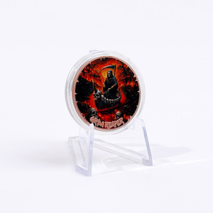 Pièce de monnaie artistique en cuivre fin .999 de 1 once, artisanat métallique personnalisé, motif Mythical <span class=keywords><strong>Death</strong></span> Grim Reaper - Product Image 2