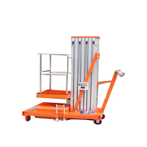 Plateforme Aérienne Élévateur Hydraulique Monoplace Levage Vertical Mât en Aluminium pour Utilisation Individuelle Entrepôt Usine 300kg - Product Image 6