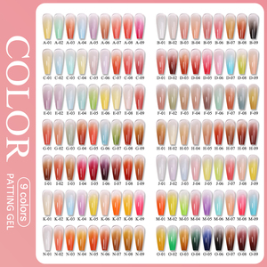 HONEY GIRL <span class=keywords><strong>Palette</strong></span> d'<span class=keywords><strong>art</strong></span> d'ongle personnalisée 21 styles 9 couleurs UV LED Soak-Off French Satin Pat Pat Gel Private Design - Product Image 2